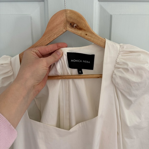 Monica Nera White Midi Dress - Picture 2 of 3